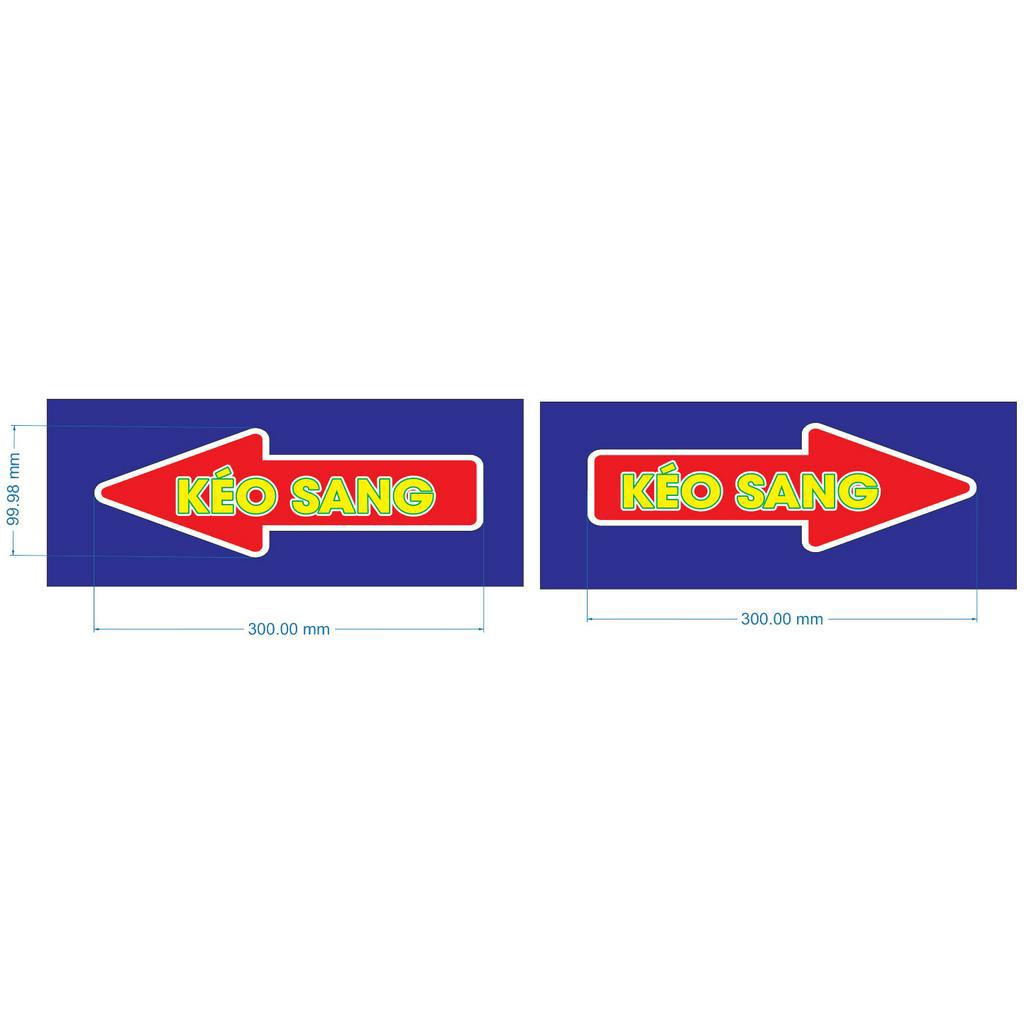Sticker Mũi tên dán cửa kính siêu rẻ