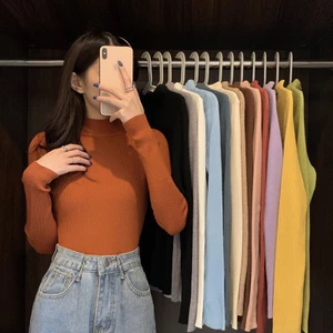 Áo len nữ, áo len tăm cổ 3 phân mềm mịn cực xinh ( Xoaistore)