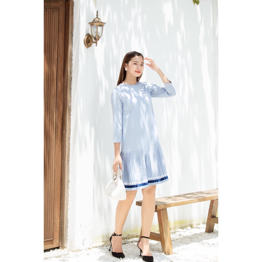 Đầm Suông Chữ A Xếp Ly Chân The Kat House, hàng thiết kế 100%, mặc đi làm đi chơi đều đẹp