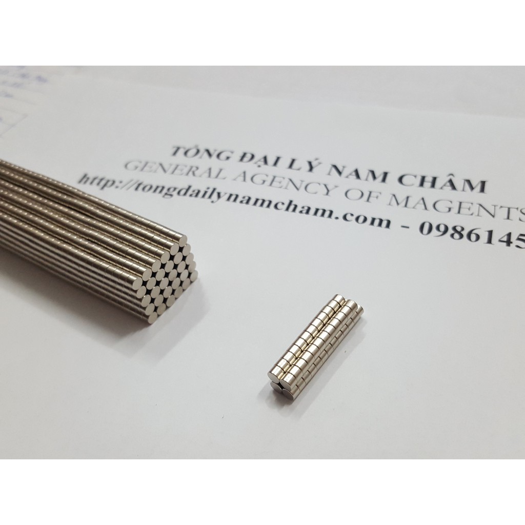 Nam châm viên 3x2mm, loại nam châm hạt nhỏ lực hút mạnh
