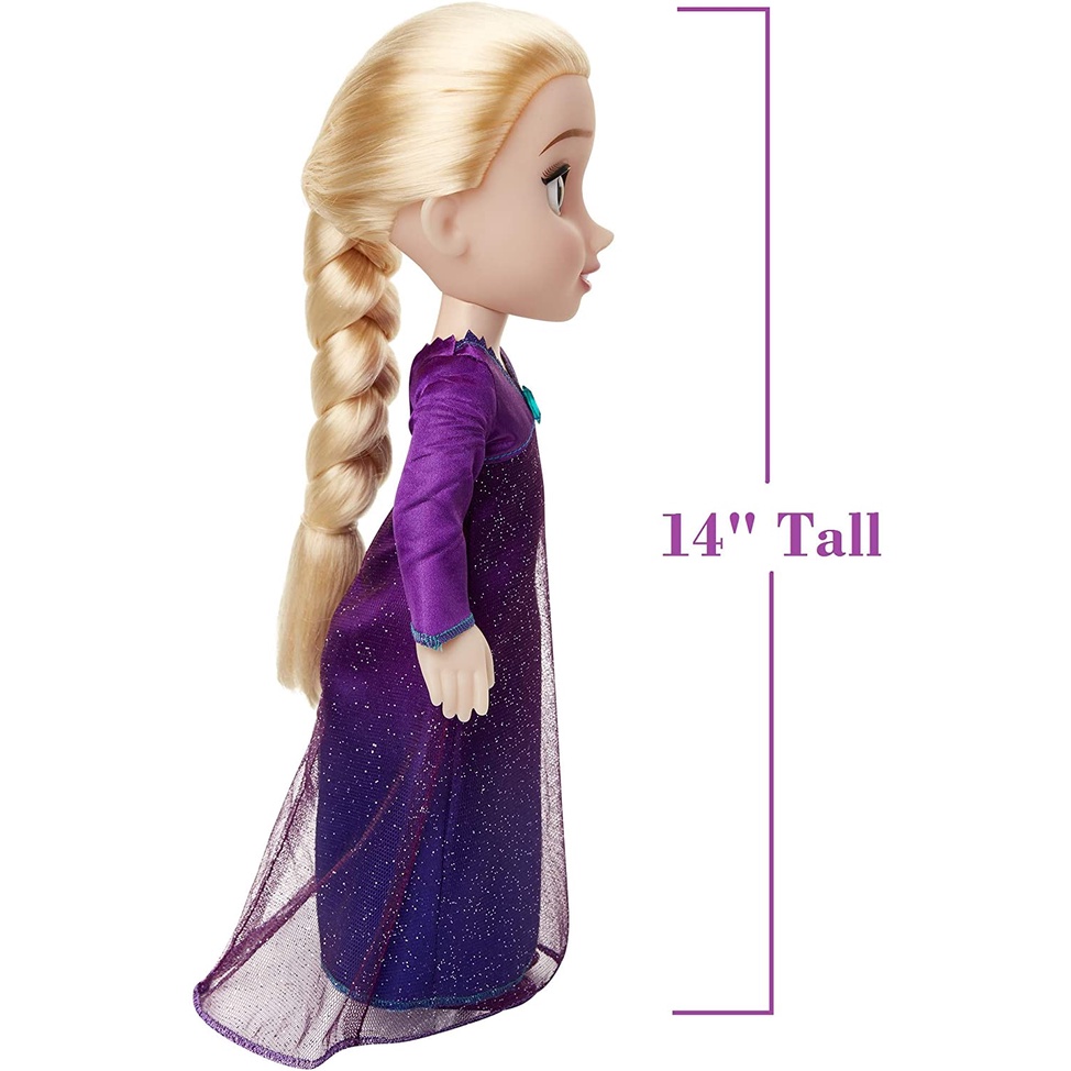 Búp bê âm nhạc Disney Frozen 2 Elsa Hát thành những điều chưa biết - Tính năng 14 cụm từ phim - Dress Lights Up