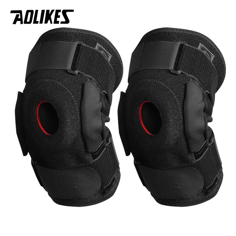Bộ 2 đai trợ lực khớp gối AOLIKES A-7907 sử dụng thanh hợp kim nhôm cao cấp sport knee protector