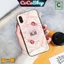 Ốp lưng iphone mặt kính in hình siêu đẹp siêu bền - Vân hồng hoa lá