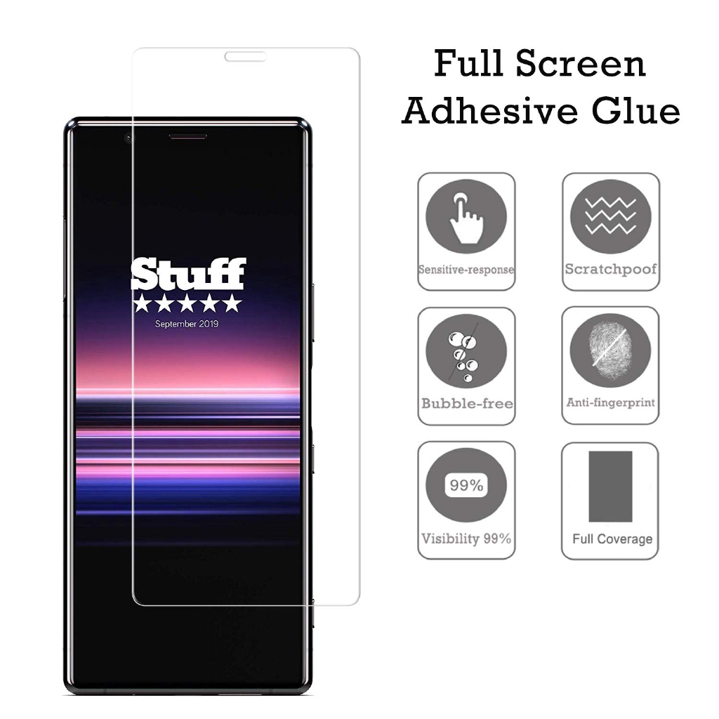Kính cường lực bảo vệ toàn màn hình cho Sony Xperia 5 1 10 VII VI V IV II III Lite XA2 XA1 Plus L3 XZ2 XZ1 XZ Premium Compact XA1 Ultra L2 XZs 4G 5G 2026