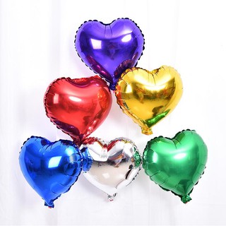 Bóng bạc trái tim 25cm