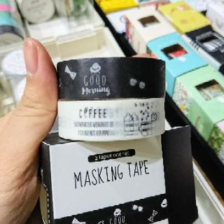 Băng dính trang trí washi tape đồng giá - 1 set gồm 2 cuộn 🐻🌸
