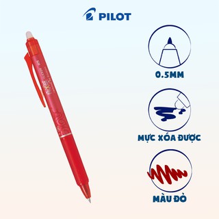 Bút Gel Xóa Được Pilot Frixion Ball Clicker (0.5mm/0.7mm) - Viết Êm, Xóa Sạch, Chính Hãng