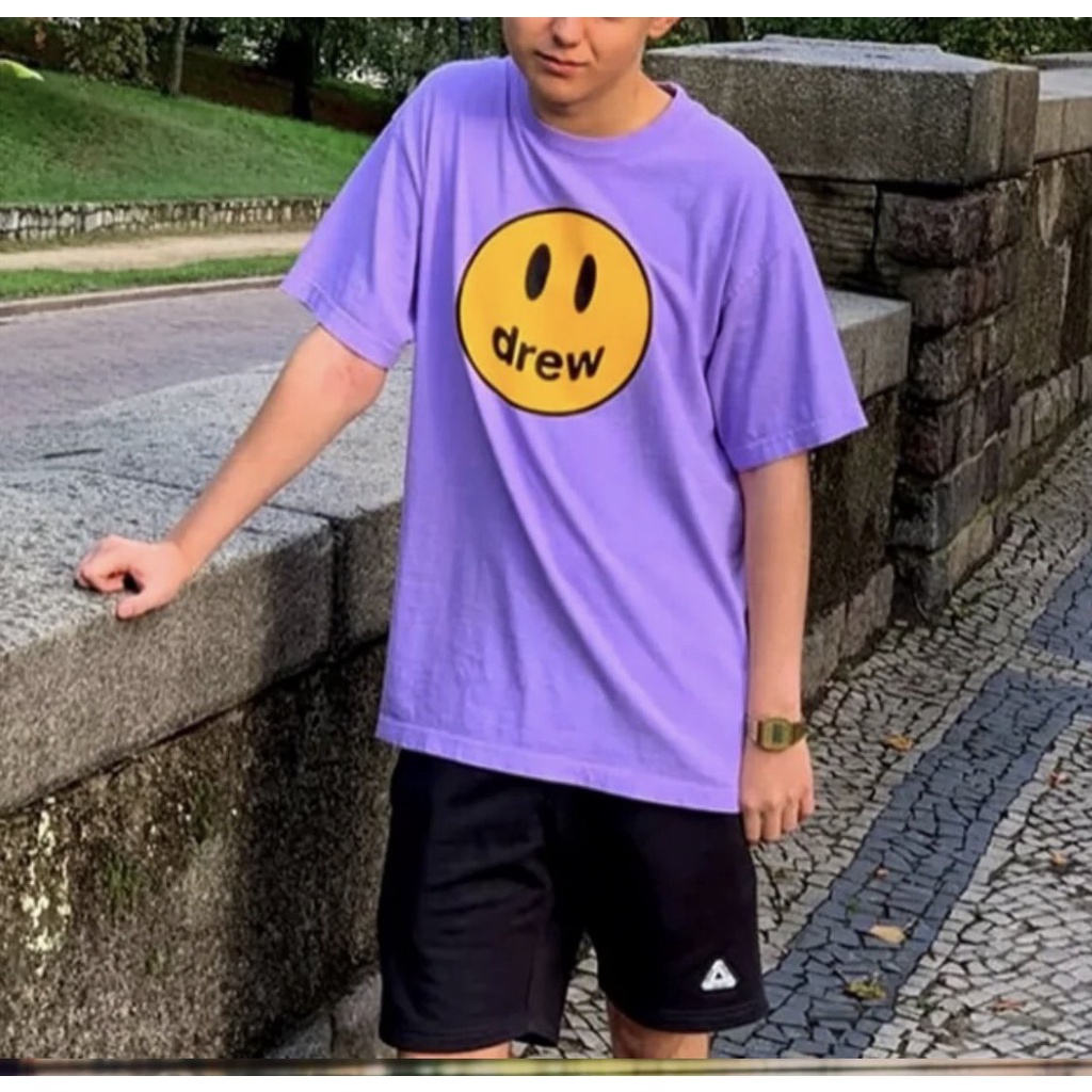 Áo thun Stee Purple DREW CVC - Giá sỉ Unisex