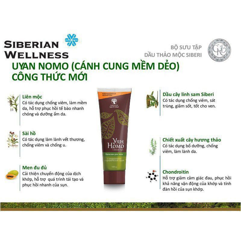 Kem Xoa Giãn Tĩnh Mạch UYANO NOMO [CHÍNH HÃNG NGA(Mẫu mới)