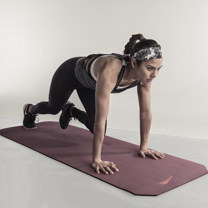 Ảnh Thảm Tập Yoga Tập Gym Chống Trơn Trượt Dày 6mm-8mm Bộ Miếng Tập Yoga Thể Dục Tại Nhà Chính Hãng Amalife 4