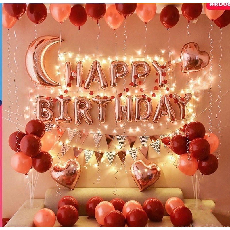 Bóng chữ Happy Birthday trang trí sinh nhật | Shopee Việt Nam