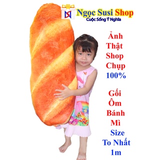 [HÀNG CAO CẤP 100% GÒN] GẤU BÔNG BÁNH MÌ 3D SIÊU MỊN SIZE 70CM SIÊU ĐẸP ÔM NGỦ - THÚ BÔNG BÁNH MÌ