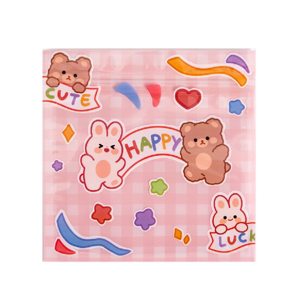 Túi zip đựng quà, bánh kẹo, đồ nhỏ mini, sticker, kẹp tóc dễ thương ...