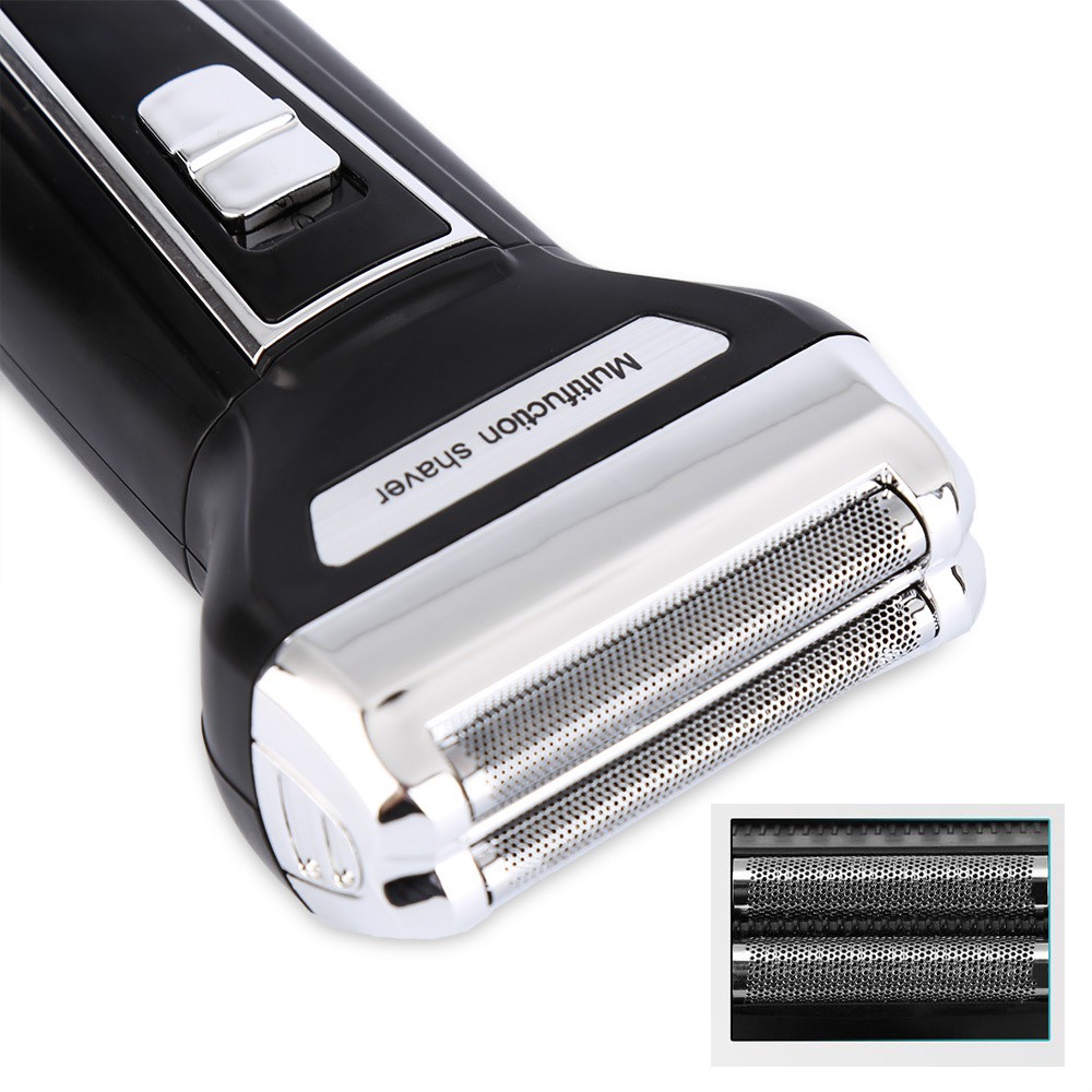 Ảnh Máy Cạo Râu Kemei KM-6558 3 Trong 1 Đa Năng Bằng Điện Có Thể Sạc Lại Có Thể Dùng Để Cắt Lông Mũi Cho Nam 4