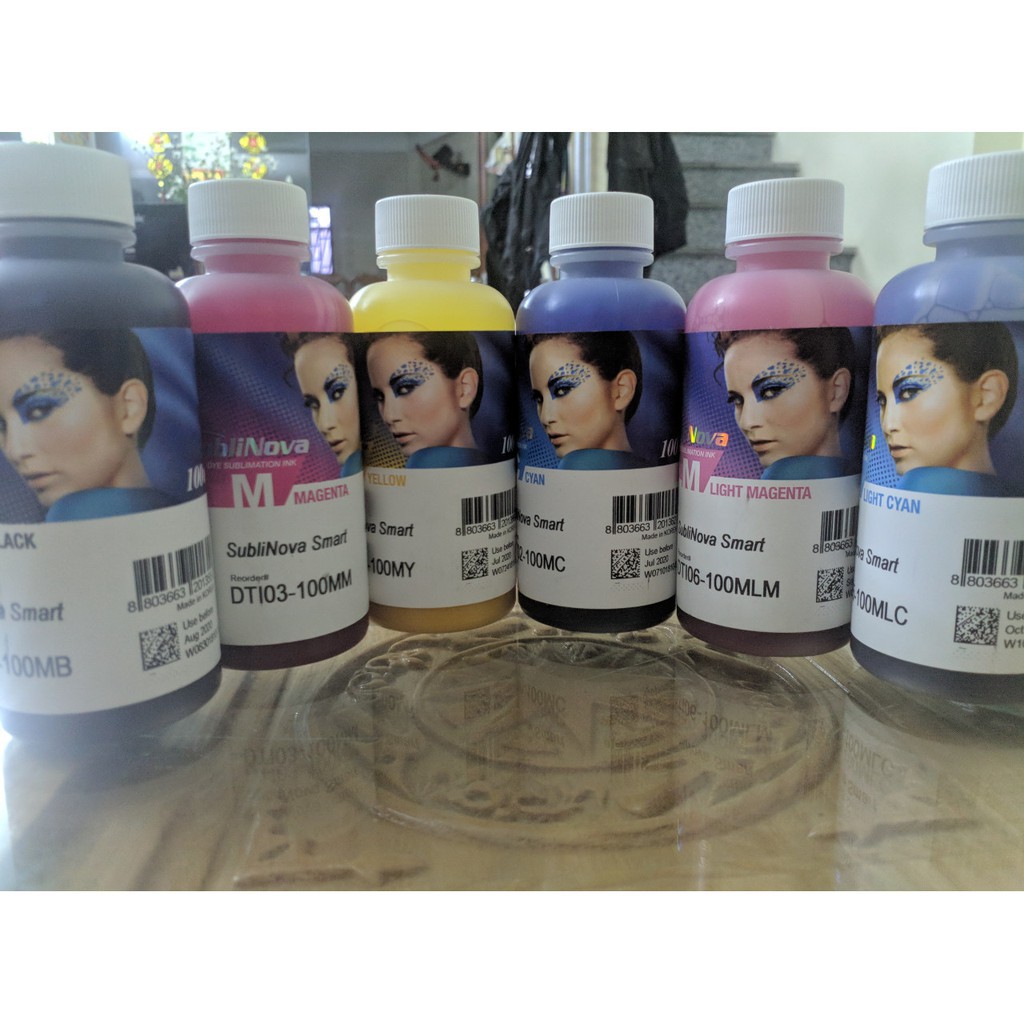 [ NEW ] Bộ mực 6 màu chuyển nhiệt inkteck Hàn quốc 100ml | Shopee Việt Nam