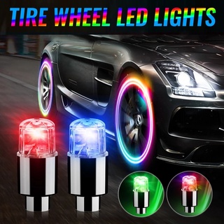 Đèn LED Nhiều Màu Gắn Van Bánh Xe Chống Thấm Nước