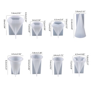 Khuôn Làm Giá Đỡ Nhẫn Hình Kim Tự Tháp Bằng Nhựa Resin DIY