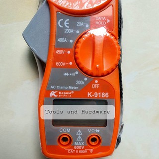 Ampe kềm đo điện hãng Kapusi K-9186 có tặng kèm bút thử điện Kapusi