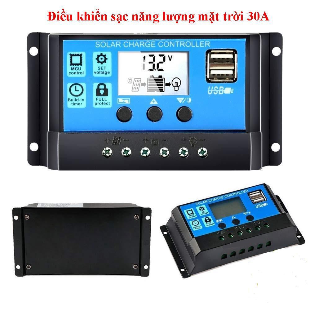 Bộ sạc năng lượng mặt trời - Bộ Điều khiển sạc pin năng lượng mặt trời 30A