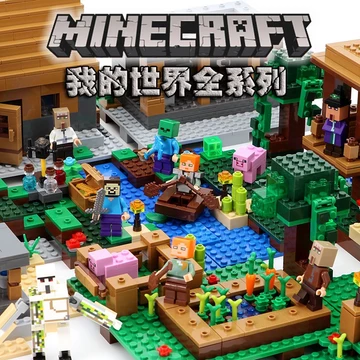 Tương Thích Với Lego Xếp Hình Khối Xây Dựng Thế Giới Của Tôi Làng Thông Minh Nam Giới Và Phụ Nữ Trẻ Em Trẻ Em LEGO Lắp R