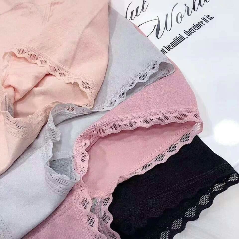 (XẢ LỖ )Hộp 5 quần lót nữ cotton co giãn chất mềm