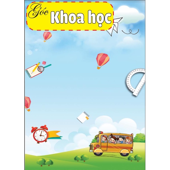 Các Bảng Góc Học Tập Rời size A3 Trang Trí Lớp (Đồ Dùng Dạy Học Miki)