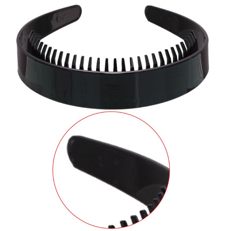 Cài Tóc Nhựa Màu Đen 2.5cm Có Răng Lược Cho Nữ
