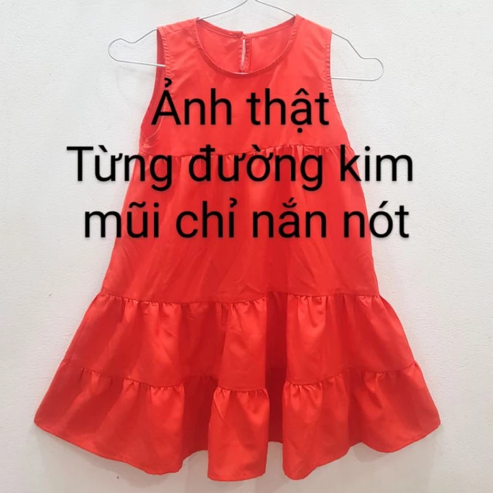 Váy sát nách ba tầng cho mẹ và bé Bộ đôi mẹ con kèm quà