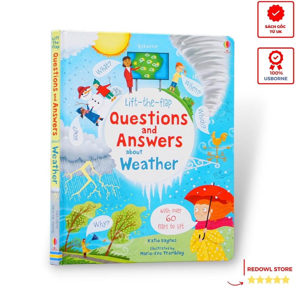 Sách lật mở thông minh chủ đề thời tiết Lift-the-flap Questions and Answers about Weather