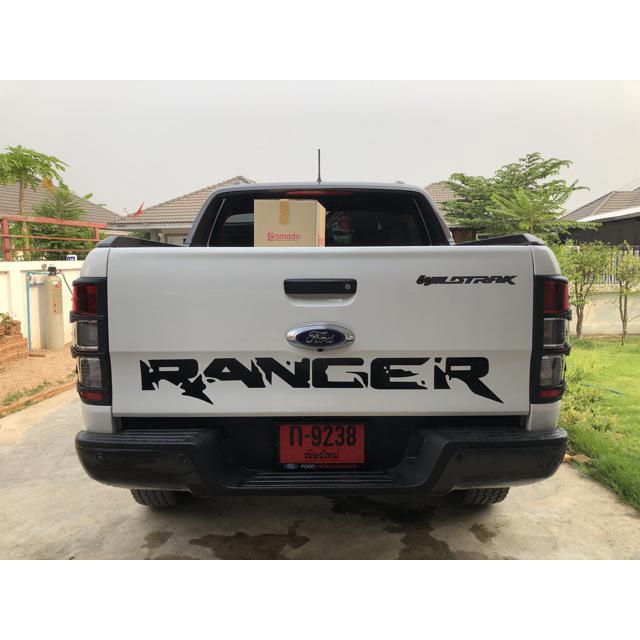 Tem UV cao cấp dán sau xe ô tô Ford Ranger Stickers. Decal chống nước, không bay màu, bong tróc