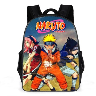 Naruto Anime Ba Lô Unisex Trẻ Em Kakashi Itachi Học Sinh Học Sinh Túi Sasuke Dung Tích Lớn Ngoài Trời Túi Du Lịch