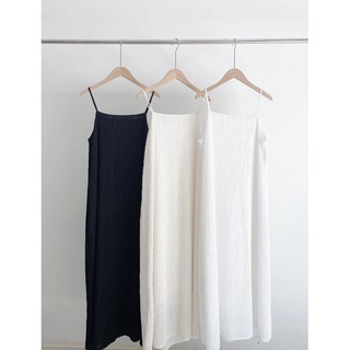 Đầm hai dây hoạ tiết gợn sóng Mia Dress thiết kế Ma Vie