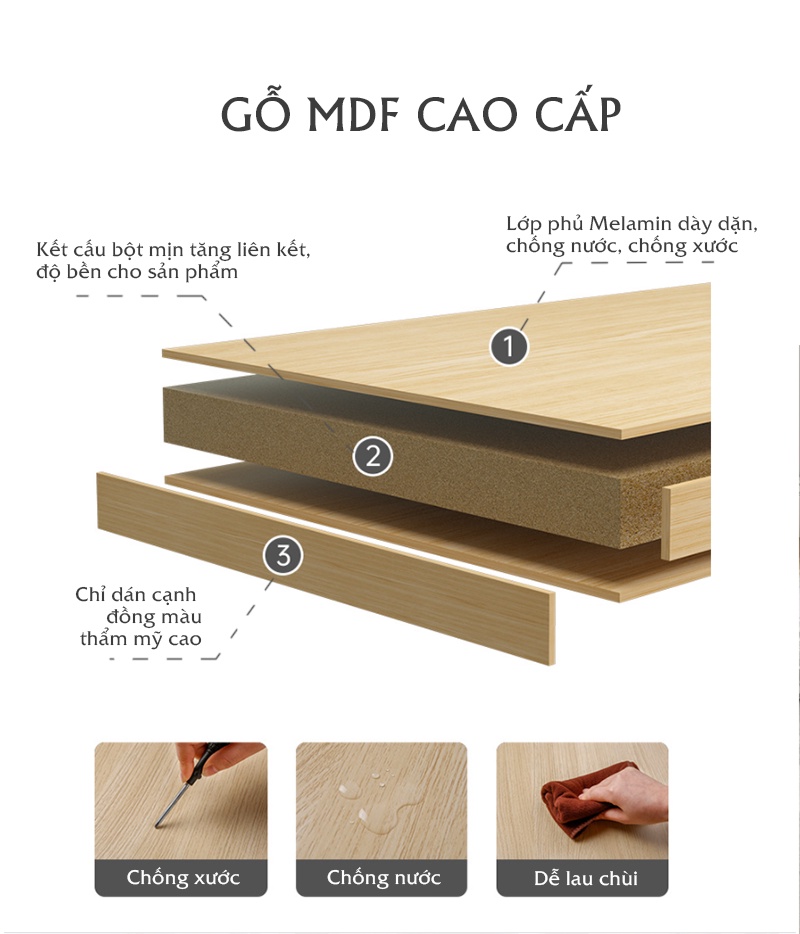 Mô tả Bàn trà đa năng có thể làm bàn học bàn trang điểm ngồi bệt thương hiệu IGA - GP147 - 3