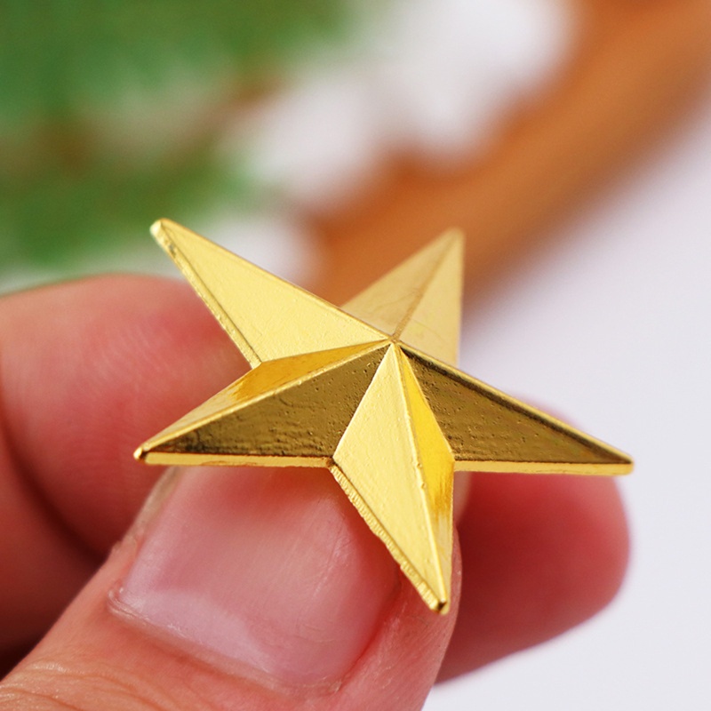 Huy Hiệu Cài Áo Hình Ngôi Sao 5 Cánh Mạ Vàng