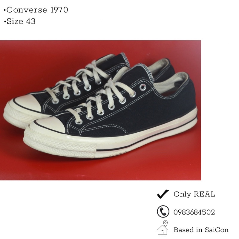Converse 1970 size best sale
