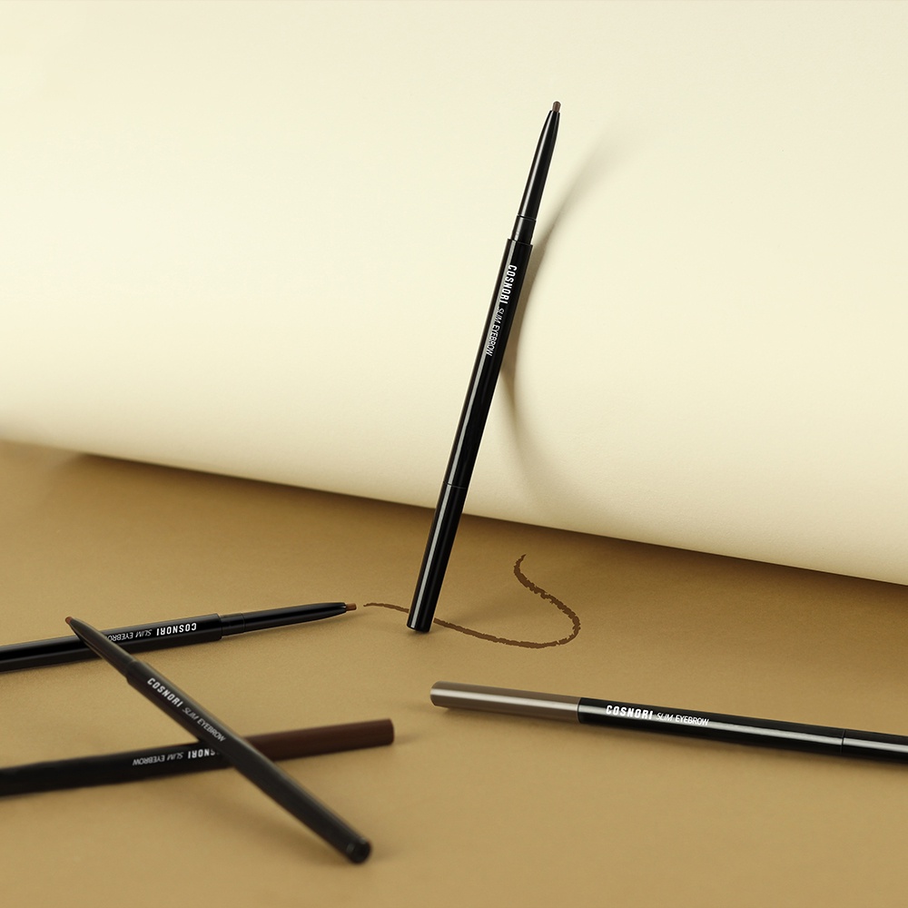 Bút kẻ lông mày COSNORI Slim Eyebrow Pencil đầu mảnh trong suốt sắc sảo 0.13g