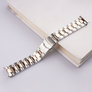 Dây Đeo Đồng Hồ Bằng Thép Mạ Vàng Hồng 22mm Cho seiko skx007 009 316l