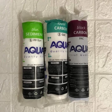 Lõi Lọc Số 3 Than Ép AQUA FIRST (CTO), Lõi số 3 dành cho máy lọc nước