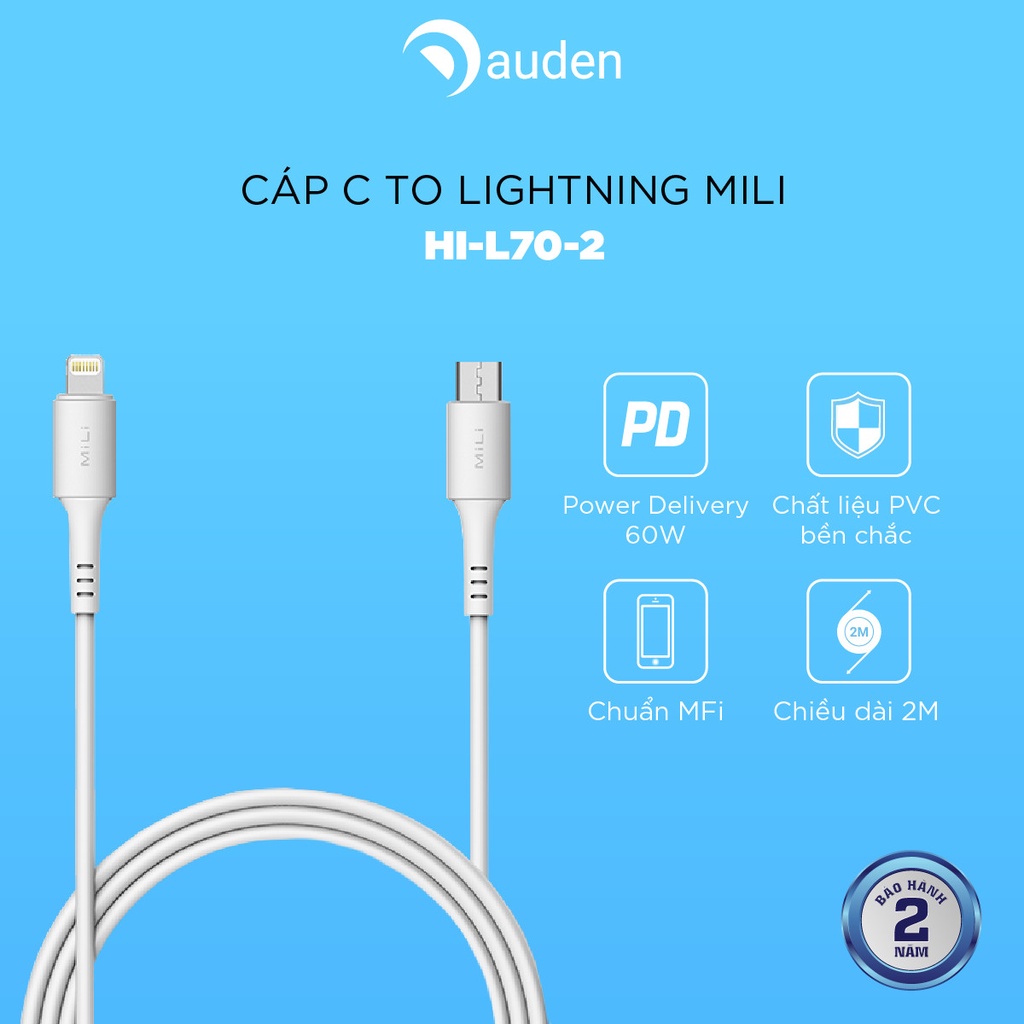 Cáp C to Light ning 2m MiLi HIL702WE Shopee Việt Nam