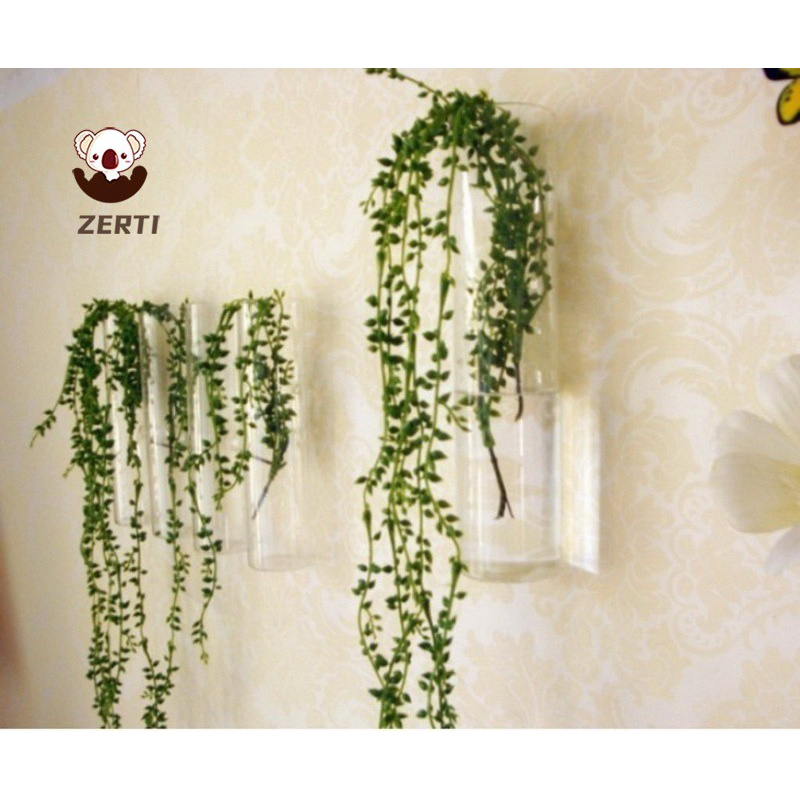 Bình Hoa Thủy Tinh Treo Tường Hình Trụ