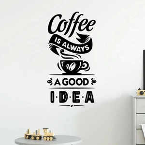 Decal trang trí tiệm cà phê, thu hút khách hàng, tăng doanh thu, tạo điểm nhấn trên tường trống (P4)