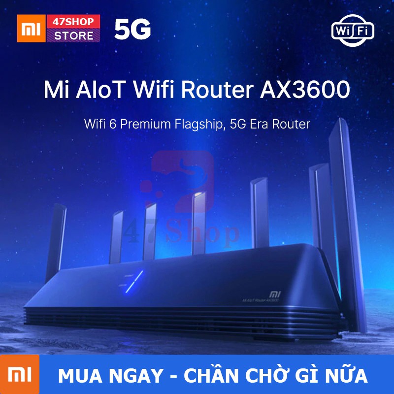 Router Wifi Xiaomi AIoT AX3600 - 7 Ăng ten - WIFI 6 | Shopee Việt Nam