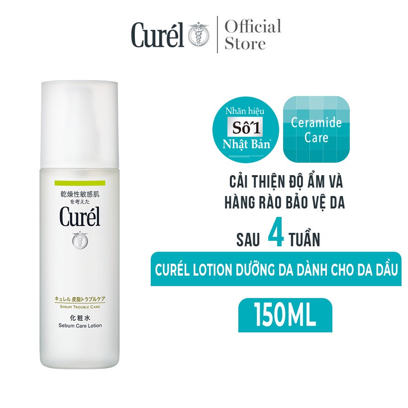 Ảnh Lotion Dưỡng Da Dành Cho Da Dầu Curel Sebum Trouble Care Sebum Care Lotion 150ml 3