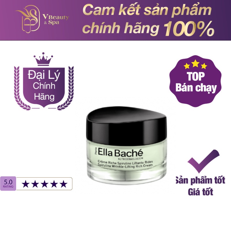 kem làm mờ nếp nhắn Spirulina WrinkleLifting Rich Cream Ella Bache