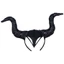KIN Halloween Dài Demon Ox Sừng Băng Đô Ác Nữ Hoàng Lấp Lánh Tóc Vòng Trang Phục Hóa Trang Phù Thủy Ma Thuật Mũ Phụ Kiện f