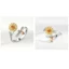 MERIGGIARE Quay Lo Âu Nhẫn Trang Sức Kim Cương Giả Hướng Dương Xoay Tự Do Nữ Chống Căng Thẳng
