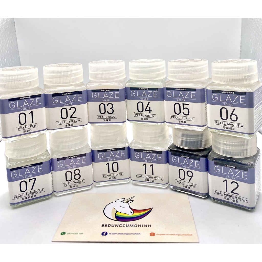 Sơn mô hình Jumpwind GLAZE color GC01-GC12 | Shopee Việt Nam