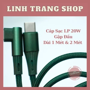 Cáp Sạc Nhanh PD 20W Gập Đầu 90 Độ Dành Cho Game Thủ