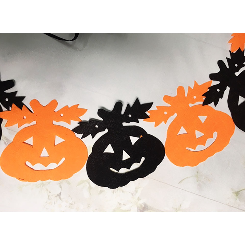 Dây treo trang trí Halloween chữ Happy halloween 2,7met dùng treo ngang , dây thalloween treo cửa