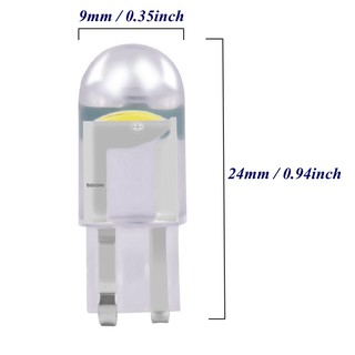 Set 2 Bóng Đèn LED Ánh Sáng Trắng / Xanh Dương 3000K 6000K W5W 194 T10 Chuyên Dụng Cho Xe Hơi